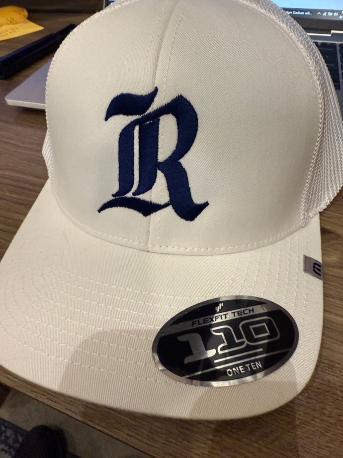 Hat - Travis Mathew White Trucker Script 